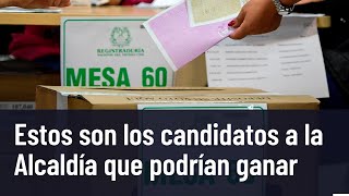 Los candidatos a la Alcaldía que van liderando la intención de voto en Colombia [upl. by Hirsh]