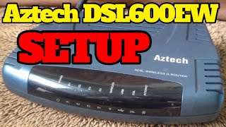 How to set up Aztech DSL600EW modem router in 1 minute [upl. by Pironi]