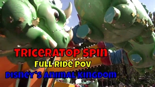 TriceraTop Spin POV at Disneys Animal Kingdom [upl. by Bram691]