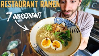 7 Ingredient Restaurant Style Ramen Amazing Recipe [upl. by Yevad]