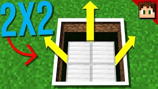 The 2X2 FLYING MACHINE ELEVATOR Minecraft Bedrock 121 Tutorial [upl. by Sanbo653]