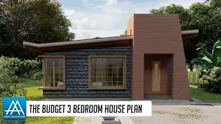 3 Bedroom plan  Hip roof House Design  169mx167m [upl. by Bendicta330]