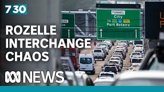 Sydney drivers warned it could be months before Rozelle Interchange traffic normalises  730 [upl. by Larsen]