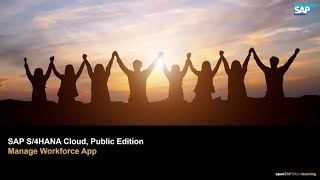 Manage Workforce App  SAP S4HANA Cloud Public Edition  SAP Micro Learning [upl. by Ellivro]