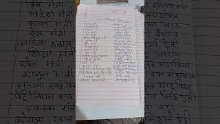 nya mantri mandal list 2024। नया मंत्री मंडल लिस्ट2024 shortsvideo [upl. by Weld700]