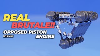 Real Brutality Of Opposed Piston Engine 100044V1ENG [upl. by Noonberg]