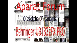 Behringer UB1832FX PRO Xaqida barcha siz qizqtirgan savolarga javoblar [upl. by Sik809]