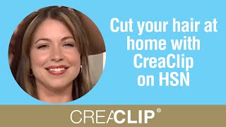 Cut your hair at home with CreaClip on HSN Angled Bob layers [upl. by Keisling]