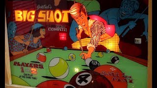 1974 Gottlieb BIG SHOT Hot Shot pinball machine [upl. by Lanoil]