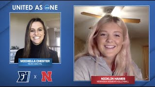 Nebraskas Nicklin Hames provides tips for young setters [upl. by Ahtenek]