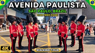 Avenida Paulista São Paulo Brazil  Walking Tour 2024 4K Ultra HD60fps [upl. by Nivar699]