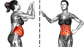 Standing Flabby Stomach Workout [upl. by Lazaro]