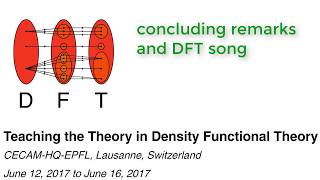 concluding remarks and DFT song [upl. by Braden]