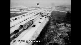 40vehicle pileup caught on camera during Wisconsin snowstorm [upl. by Asirram57]