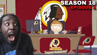 CARTMAN BECOMES OWNER OF THE REDSKINS  South Park  Season 18  Episode 1 [upl. by Llehsal]