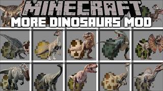 Minecraft MORE DINOSAURS MOD  JURASSIC WORLD WITH INDOMINUS  Minecraft Mods [upl. by Immanuel]