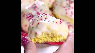 Lemon drop cookies iced Italian cookies or anginetti [upl. by Notluf]