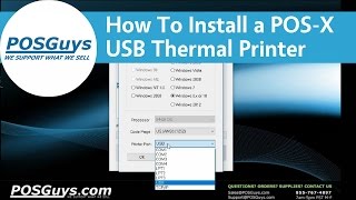 POSGuys How To Install a POSX USB Thermal Receipt Printer [upl. by Maximilian]