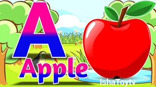 A for apple  अ से अनार  abcd  phonics song  a for apple b for ball [upl. by Karlik]