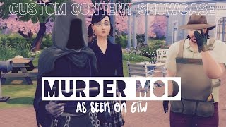 Sims 4 Custom Content Creator Showcase Murder Mod As Seen On GTW [upl. by Ashil860]