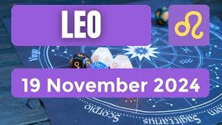 Leo horoscope  Leo Horoscope for Today 19 November 2024 [upl. by Antonia]