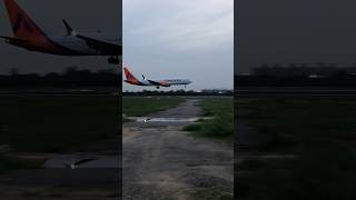 Boeing737 Max Landing  Akasa Air  shorts trending viralshorts youtubeshorts boeing landing [upl. by Nilhsa]