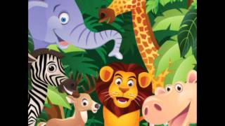 SONIDOS DE LA JUNGLA PARA NIÑOS  PARTE 1  MÚSICA Y ANIMALES 🦁🐘🐒 [upl. by Boone]