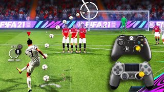 FIFA 21  ALL FREE KICKS TUTORIAL  TRIVELA KNUCKLEBALLPOWER RABONA [upl. by Vena391]