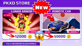 🚨PK XD NEW LUNAR ARMOR amp CAR SPOILER 🤩😱  PK XD NEW ROBOTIC CAR PACK ARIEL 2024  KINGPRO24 2024 [upl. by Icam]