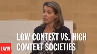 Leadership Speaker Erin Meyer Low Context vs High Context Societies [upl. by Alemak]