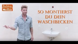 Waschbecken montieren Komplettanleitung [upl. by Pearlstein]