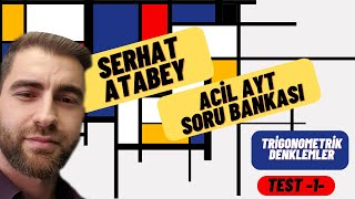 Trigonometrik Denklemler Test 1  2023 ACİL MATEMATİK AYT SORU BANKASI ÇÖZÜMLERİ [upl. by Sotnas]