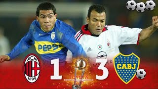 🏆 MILAN 1 X 3 BOCA JUNIORS MUNDIAL INTERCLUBES 2003 🔥⚽️viralvideo bocajuniors milan mundial [upl. by Edie]