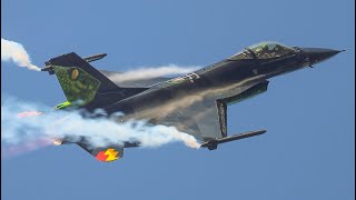 Was The Belgian F16 Dream Viper the best solo Display Of 2023   4K [upl. by Dranik]