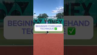 Beginner Forehead Technique tennis tenniscoach tennisforbeginners tennisbeginners [upl. by Per]