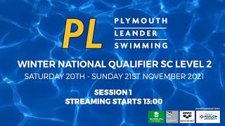 Winter National Qualifier SC Level 2 Session 1  Plymouth Leander Swimming [upl. by Sprage]