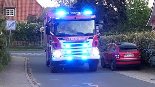 Gebäudebrand in Kirchgellersen Einsatzfahrten Freiwillige Feuerwehr Gellersen plus Lüneburg [upl. by Ajad646]