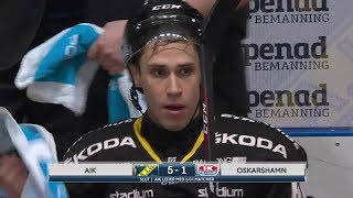 Highlights HockeyAllsvenska finalen 1 AIK  Oskarshamn  Hovet [upl. by Ennasirk]