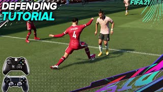 FIFA 21 DEFENDING TUTORIAL  How to defend effectively  BEST Way To TACKLE JOCKEY amp CONTAIN [upl. by Mcdade731]