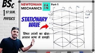 Stationary WavePart 1stNewtonian MechanicsUnit 4Lec 16BScPhysics1st SemesterAll Universities [upl. by Anselmo]