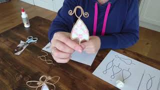 Papierdraht Engel Basteln DIY Tutorial [upl. by Pattin]