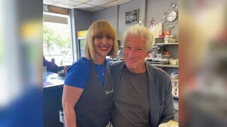 Actor Richard Gere makes a surprise stop at a Scranton restaurant [upl. by Nylcaj864]