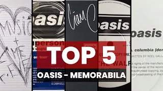 Top 5 Oasis Memorabilia  12quot Promos Handwritten Lyrics Signed Vinyl Signed Posters [upl. by Aehtrod]