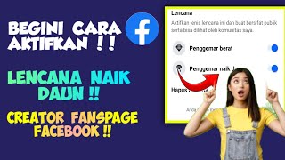 Cara Aktifkan Lencana Penggemar Naik Daun Fanspage Facebook [upl. by Dierdre38]