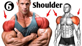 6 Exercises To Get Bigger Shoulder Fastest  Shoulder Workout [upl. by Vachel]