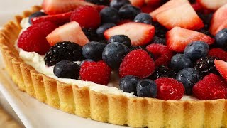 Easy Fruit Tart Classic Version  Joyofbakingcom [upl. by Conyers]