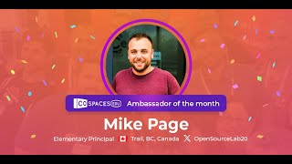 CoSpaces Edu Ambassador of the month  Mike Page [upl. by Llerrehs]