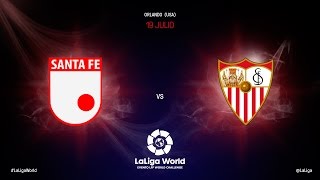 Independiente Santa Fe vs Sevilla FC [upl. by Lleynad]