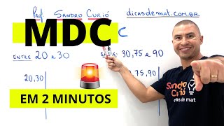 MDC  máximo divisor comum  FÁCIL e RÁPIDO 🤓 [upl. by Niraj]