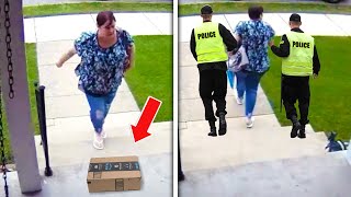 Karen Gets Instant Karma After Stealing Package [upl. by Acenom]